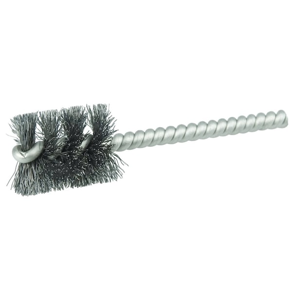Weiler 7/8" Power Tube Brush, .006" Steel Wire Fill, 1" Brush Length 21077 - main